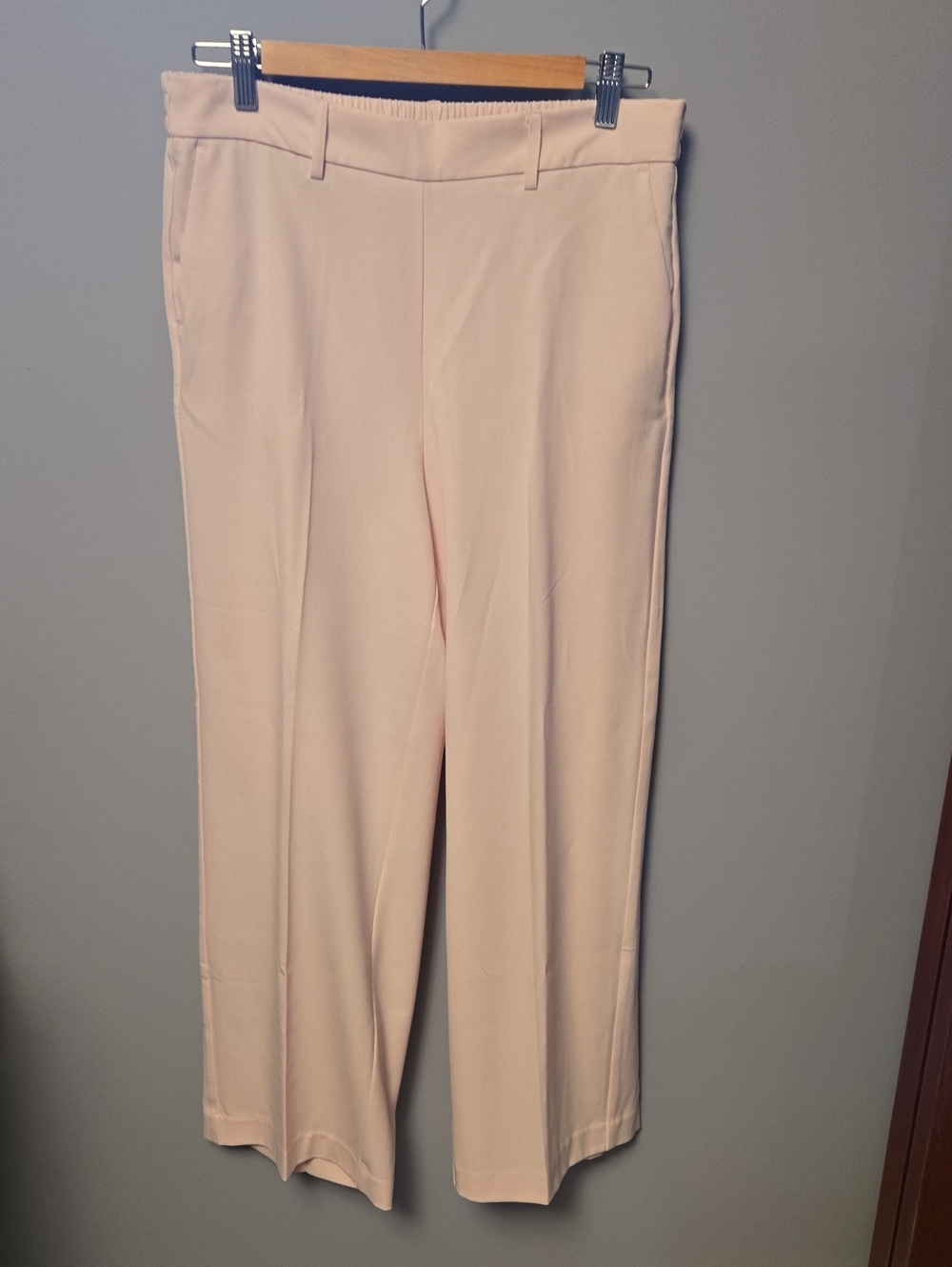 Wide-Leg Women's Pants in Light Pink